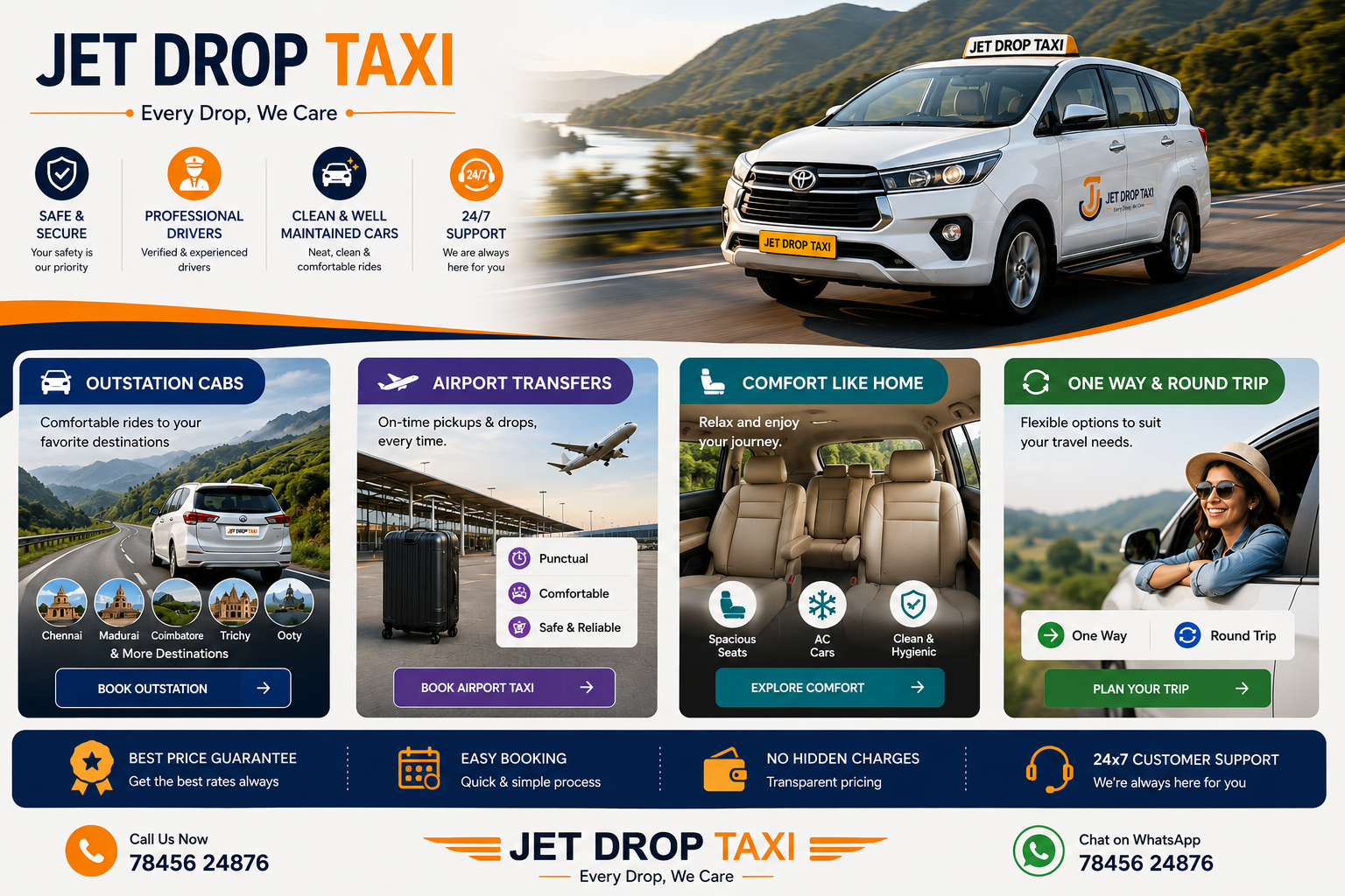 JetDrop Taxi customer